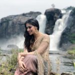 Raai Laxmi Instagram - When life gets blurry , adjust your focus 😊 #workingday #workingstills #neeya2 🐍 #3rdschedule begins #athirapillyfalls #kerala 😍❤️