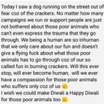Raai Laxmi Instagram - ‪I witnessed it last night !😫I have 3 dogs being at home they were so petrified n shaken 🤢😡imagine the dogs on street ?😩when will this stop!?say no to crackers!poor dogs r suffering so much one person only can't stop this!Plz help🙏‬