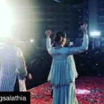 Raai Laxmi Instagram - #Repost @sahilgsalathia with @repostapp ・・・ Last night with the *gorgeous* @iamraailaxmi at the Garba event to spread some love n festivity in the air and to promote our film comin' to the big screen next to you very soon! 😇 Dugga Dugga!!!! ❤️ . . . . #Julie2 #Promotions #Bollywood #Garba #garba2017 #KoraKendra #Mumbai #India Mumbai, Maharashtra