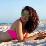 Raai Laxmi Instagram - Beach days = best days 😍❤️💃 #summer #lovebeach #nature #miamibeach #chilling #suntan ✨
