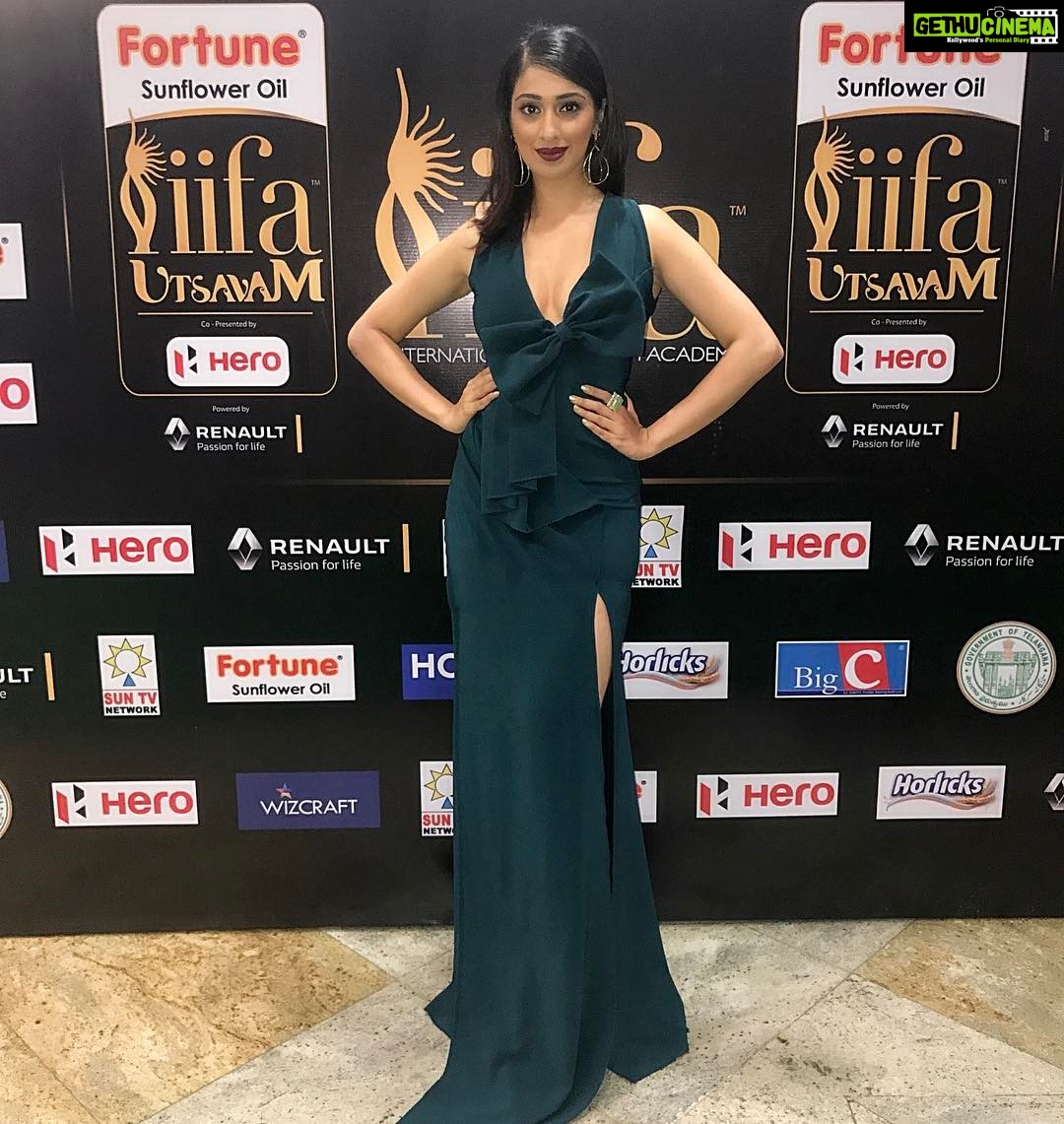 Raai Laxmi Instagram - At the #iifautsavam #day1 Wearing a beautiful gown by @labeld jewellery @minerali_store Styled by @letapisnam #tamil&malyalam #2017awards