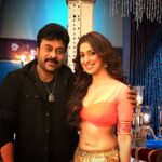 Raai Laxmi Instagram – A true legend ! I am the living example ✨😍 gem of a person , heart of gold ufff words falling short to admire this man 🙏 #khaidino150 #chiranjeevisir #humbled ☺️😬💃