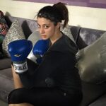 Raai Laxmi Instagram - Some serious #kickboxing session 👊drained out 😨 #killedit #fatburn 🔥 #fitness #training #bestcardio 👍 and u did it 💃😬😘😎