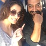 Raai Laxmi Instagram - Look who is next to me my costar #Akira #anuragkashyap 😬✨ ✈️ we faced some serious turbulence while flying 😀🤕🙈😬
