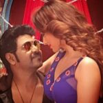 Raai Laxmi Instagram – Busy shooting fr a spl song at the moment wit @offl_Lawrence he is killing me 😰🤕💃 #highvoltage 😜trying my best to match up to his speed 😨😜💃❤️ #love #dancing #intense #Kanchanapair 😎