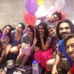 Raai Laxmi Instagram – My wonderful ppl !!! Picture perfect 😍#bestiess 😘😘😘❤️ #surprise party #birthday #celebrations love u guys 💕#happybirthdayRaaiLaxmi  #memorable #joy cheers