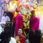 Raai Laxmi Instagram – #lalbaghcharaja #jaiganesh thank god for everything 🙏🏻😇 #blessed 😇