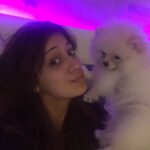 Raai Laxmi Instagram – So soo happy to see my #Miu baby n hold her in my arms #mycottonball love her 😍😍😘😘😘💕