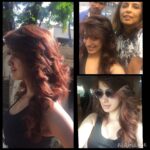 Raai Laxmi Instagram - My new look for my yet to be announced movie 😁#Hindi #makeover #redfamily #kanta #stylist always love the way she transforms me 😘 #Mehboob #hairdo 😍 loving it 😍❤️💕