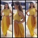 Raai Laxmi Instagram – Wearing @dimpleraghani for an event and jewellery by #Amrapali 😊😁😘