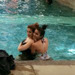 Raai Laxmi Instagram - Water is home , just dive in 😁🏊 feels so good 💃 enjoying my time with bestiess trying to burn out few calories before I add few with them 😜😘