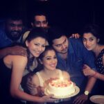 Raai Laxmi Instagram - Thank u guys for a wonderful start ! Yay my first bday cake 😁🎉🎁🎂💃#happybirtfdaytoME 😁luv u all 😘