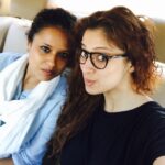 Raai Laxmi Instagram – With  the craziest fun girl on the sets of #bangaloredays #mystylist #making of the first day shoot 😝😀😁