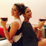 Raai Laxmi Instagram - The crazies r back together 😘 #partnersincrime #bestie #sister #mentals #crazygirls 😘❤️