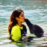 Raai Laxmi Instagram – Cutest moment 😘😘😘 #adorablebaby #eni #dolphinswotld 😍😍😍