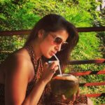 Raai Laxmi Instagram – Tender coconut a day keeps ur tension (heat)away 😁