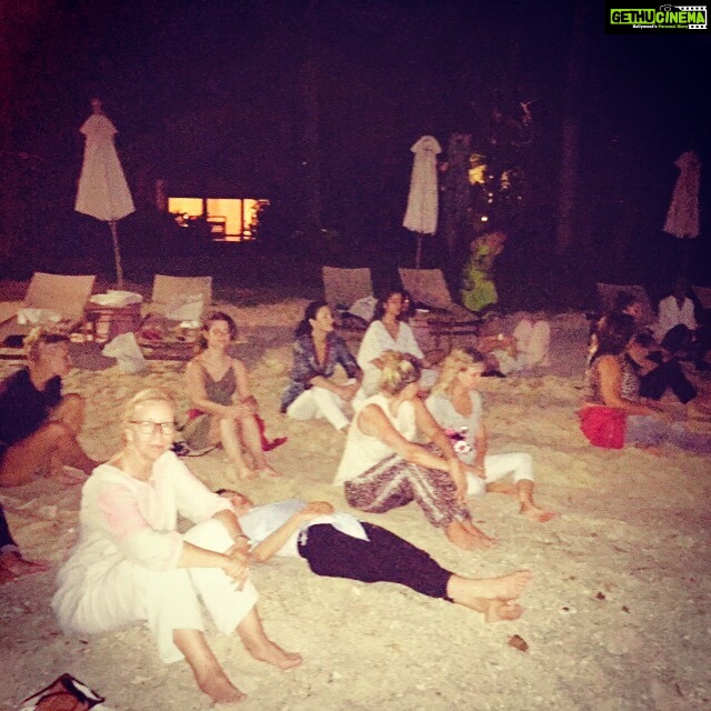 Raai Laxmi Instagram - Can't be a better way to get done with my day #meditation on the beach first time ever in my life I felt I m in a pure world with only natures sound around on a full moon day πin between he island dream come true wow πππ bliss π#island #kohsamui #fullmoonday β€οΈβ€οΈβ€οΈ