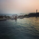 Raai Laxmi Instagram – Had a beautiful time swimming during sunset 😁💃my most fav activity just love it 😘 #nature #island #pool #enjoying 🏊🏊🏊