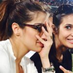 Raai Laxmi Instagram – Hahaha great capture 👍this was when I couldn’t see the game anymore #ccl5 🙈😂