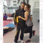 Raai Laxmi Instagram – One of the worlds top ranking the senior most #skydiver 👍 wat a sweet person n funny 2😁😆 #amazing #experience #dubaiskydive 👍👌