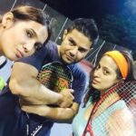 Raai Laxmi Instagram – Wat a tough match it was 😰 😂burnt some calories Atleast 😁#love #sports #tennis