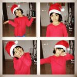 Raai Laxmi Instagram – My little SANTA 😍😍😍the cutest thing happened in my world 😘woke up to the sweetest wishes from my baby doll 😍i m still smiling ☺️☺️☺️love her the most can’t be a better start to my day 😁this is  the best Christmas gift I got from my baby #santa 😁💃#adorable wat a perfect start to my #Christmas celebration💃💃💃