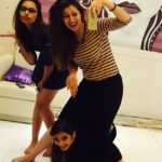 Raai Laxmi Instagram - Heights of craziness !this pic needs an award V can take pictures anywhere , anyhow this proved that v r pro ! The 1 down there wit innocent face u hv no idea she's such a brat guys 😂lol I m still laughing 🙈