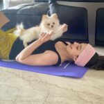 Raai Laxmi Instagram – My little cup cake wants to be part of my routine 😍❤️💕 love her #naughtyAndhow 💕 #tiffy #petlove #mybaby 💕