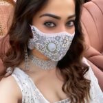 Raai Laxmi Instagram – Wedding vibes ❤️#NewNormal 
 #maskup #testingtimes