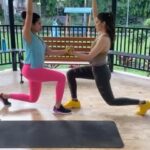 Raai Laxmi Instagram - FUN SESSION!!! functional workout with my Taurean partner 💪🥰🏋️‍♀️🏋️‍♀️ @sonnalliseygall 💖 #OutDoorWorkout #fitnessgoals #besties #girlchallenge #powergirls 💕