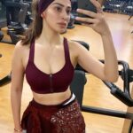 Raai Laxmi Instagram - Sweat now Glow later 💪💫 #BurnIt 🔥 #GymVibes 💪