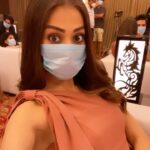 Raai Laxmi Instagram – New theme on sets !!! #MASK it’s a must 😷 #shootlife