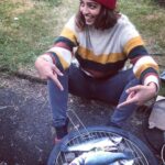 Radhika Apte Instagram - A long cycle ride and then sweater and fish! 🐟 #onlyhappensthesedays @alyssabluett.art #31milesisalot #hillsarehardwork #legsarefinetho England