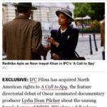 Radhika Apte Instagram - Good news!! Our film “A Call to Spy” to be released by IFC ☀️#LydiaPilcher @sarahmeganthomas @drstanakatic @andrew.m.richardson acalltospy @ifcfilms @acalltospy #ifcfilms #spycall