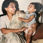 Radhika Apte Instagram - My beautiful wonderful mummy.. I once came out of her tummy.. Enchanting smiles.. Her big loving eyes.. She’s always young and the most yummy !! #mothersday #limerick ❤️