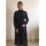 Radhika Apte Instagram - Beating the winter blues in this Merino @bodicebodice overlap dress! #woolmarkprize @indi_luxe @tatacliqluxury #bodicebodice #woolmark #indiluxe