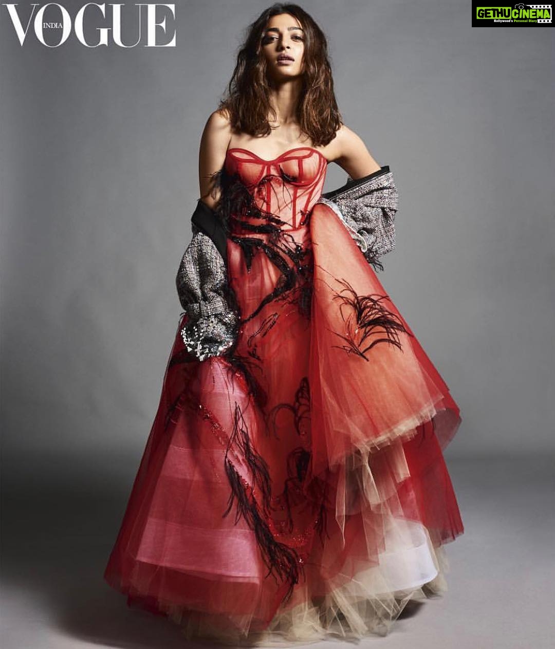 Radhika Apte Instagram - #Repost @vogueindia with @get_repost ・・・ We are giving the Cinderella gown an update with a rush of fiery red. Don’t miss Radhika Apte (@radhikaofficial) in our November #2018 issue. Photographed by: Bikramjit Bose (@thebadlydrawnboy). Styled by Anaita Shroff Adajania (@anaitashroffadajania). Hair: Yianni Tsapatori (@yiannitsapatori). Make-up: Namrata Soni (@namratasoni )