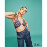 Rakul Preet Singh Instagram – You talking to me 😝 @graziaindia 
Printed bralette, @dhruvkapoor, wide-leg denim trousers, @thesummerhouse.in, enamel cuff, @laramorakhia, metal cuff with tassels, @enindedesign 

Photographs: @aneevrao 

Fashion Director: @pashamalwani
Make-up: @im__sal 
Hair: @tinamukharjee
Words: @tanya.91
Assisted By: @nishthaparwani and @nahidnawaaz
PR:@chadhameghna