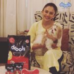 Rakul Preet Singh Instagram - Join Candy and me for #DroolsFestivalOfHealth to make Holi a special and flavourful time for our pets. Holi colours and sweets are harmful to our pets so let's swap them with nutritious and flavourful treats from @droolsindia. Just like different splashes of colours, treats from @droolsindia come in a variety of flavours.  Wishing you and your furry family a very happy Holi!  . . . #DroolsIndia #FeedRealFeedClean #RakulLovesDrools #Candy #ItsAFurryDay #PawfectCompanion #DroolsAndCandy #HappyHoli #HoliSpecial #PetFriendlyHoli #PowerBites #HealthyTreatsForPets #RealNutrition #RealChicken #WetGravy #PawfectMeal #TastyMeal #Droolicious #PetFood #PetNutrition #PetHealth #stayhomestaysafe