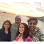 Rakul Preet Singh Instagram – Where life begins and love never ends !! FAMILY ❤️❤️ @amanpreetoffl #besttimes #vacayvibes and now workmode 😎 LUX* South Ari Atoll