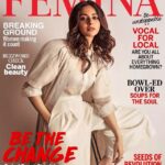 Rakul Preet Singh Instagram – Be the change that you want to see ❤️ checkout the August issue of @feminaindia #homeshoot  Editor: @ruchikamehta05
Senior Fashion Stylist: @yuktisodha
Photographer: @eshaangirri 
Hair and Makeup: @manasamakeup