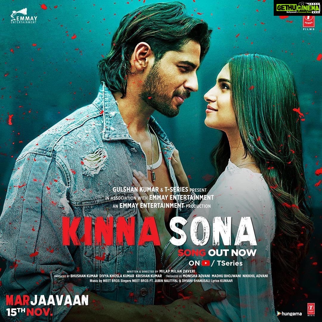 Rakul Preet Singh Instagram - Ishq ka roop, aashiqui ka noor. Inke pyaar mein haaye mein #Marjaavaan! #KinnaSona link in bio! #MarjaavaanOn15thNov @riteishd @sidmalhotra @tarasutaria @meetbrosofficial @jubin_nautiyal @dhvanibhanushali22 @kumaarofficial @milapzaveri @bhushankumar #KrishanKumar @onlyemmay @madhubhojwani @nikkhiladvani @divyakhoslakumar @ravikishann @emmayentertainment @tseriesfilms @tseries.official @marjaavaanthemovie