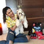 Rakul Preet Singh Instagram - @DroolsIndia Candy cannot resist the real taste of Drools. And I believe in @DroolsIndia as it has Real chicken and no by products and I request you all to check the back of the pack for ingredients to confirm there are no by products in your pets food. Feed Real. Feed Clean. #Drools #FeedRealFeedClean #DogFood #FoodForDogs #DogNutrition #cute #happy #instagood #beautiful #tbt #fashion #me #photooftheday #instagood #RealChicken #healthydogfood #DogofInstagram #Dog #PetCare #Pets #PetsOfInstagram #food #Health #WhatsGoodForYourDog #HappyDog #DogLife #FurryFriends #RealNutrition