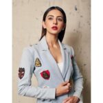 Rakul Preet Singh Instagram - For the Times She entrepreneur awards in Blazer by @roseroomcouture Separates by @zaraofficial Accessories by @curiocottagejewellery styled by @d_devraj photographer @shivamguptaphotography