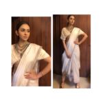 Rakul Preet Singh Instagram – Love this fusion Saree @svacouture ❤️ jewellery @sangeetaboochra .. styled by @d_devraj @neeraja.kona #fashion #style