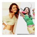 Rakul Preet Singh Instagram - One of my first photoshoots to now ! Here goes my #tenyearchallenge . What hasn’t changed is the fact that I have always believed in “keep smiling and sharing smiles” ❤️ one life so make the most of it 😀😀Blessed to be doing what I love the most! #loveyourself #dowhatyoulove #ageisjustanumber ❤️