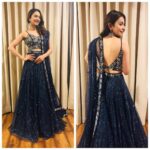 Rakul Preet Singh Instagram - All set to celebrate this auspicious festival of Navratra in colour of the day - royal blue! Beautiful outfit by @mishruofficial Makeup by @chaks_makeup And ofcourse, Smooth skin by @VeetIndia cream. My saviour during busy schedule and making it possible for me to don this gorgeous backless attire in no time. That too pain-free! #justveetit #bringinsexyback Look gorgeous this Navratra with Veet. Buy now Veet Creams: https://amzn.to/2N7ZYCK