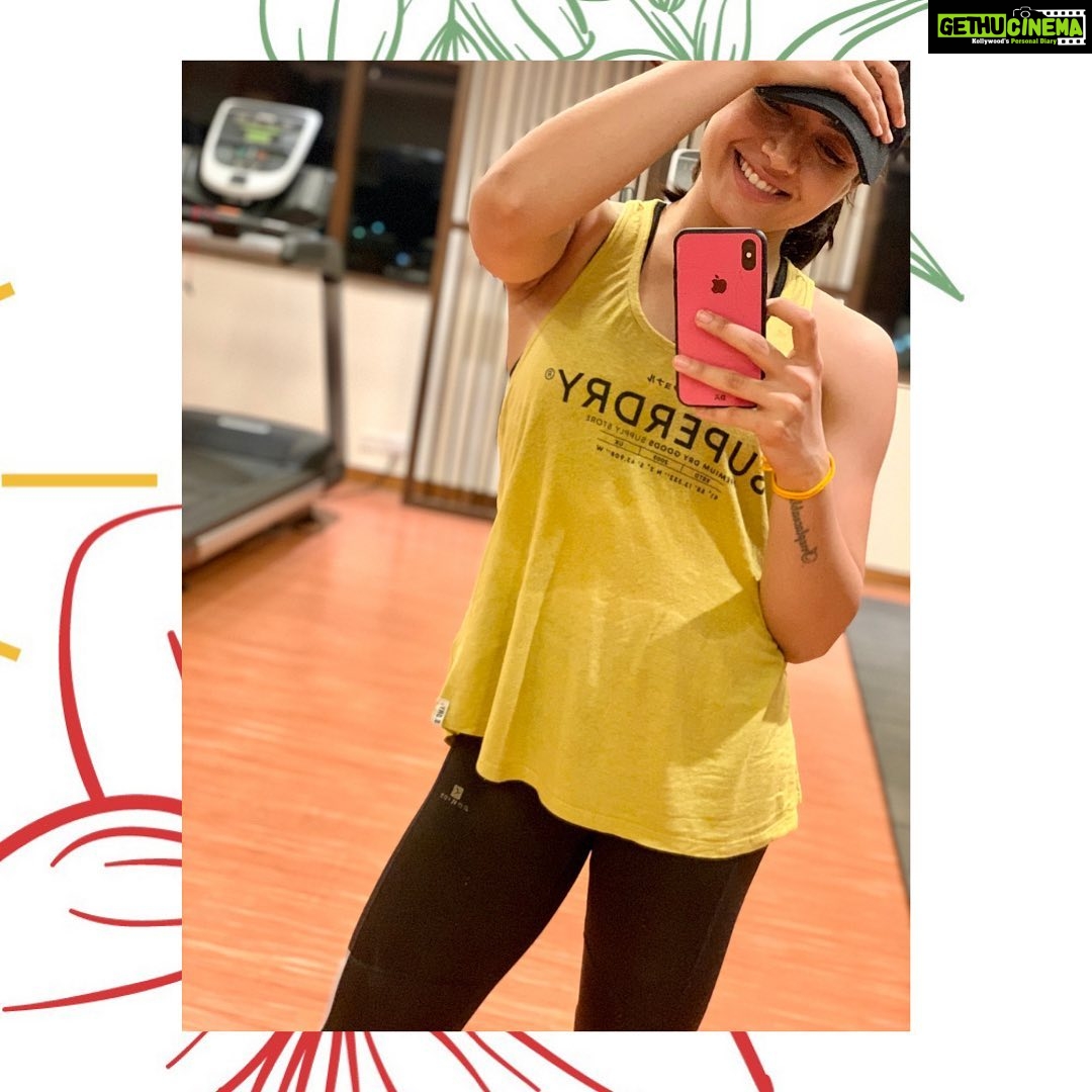 Rashmika Mandanna Instagram - Workout in Thirupati. 🙈😂 Just going to say #noexcuses ! 😂