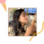 Rashmika Mandanna Instagram – My face after the ice cream has satisfied my numb taste buds from the freezing weather and the ICE cream.😂🐒