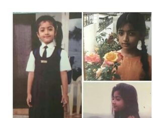 Rashmika Mandanna Instagram - 'I wonder where you guys found this picture🙊 but every one of these pictures were taken on my birthday’s and you guys took me back in time’🙈❤️ #backintime #memories #childhoodmemories